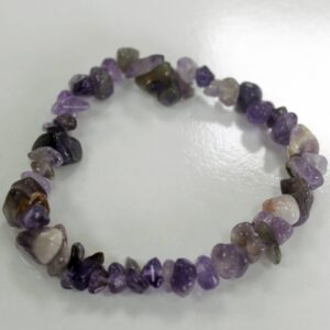 Amethyst Chipstone Beaded Bracelet