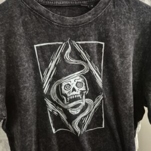 Tie Dye Screaming Skull T-shirt
