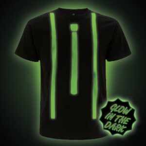 Glow in the Dark Tie with Braces T-shirts