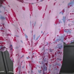Tie Dye Pink And Blue T-shirt