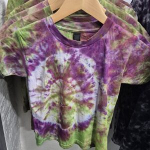 Children's Tie Dye Green/Purple T-shirt