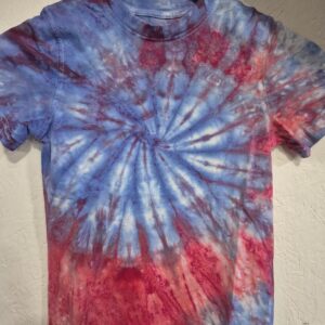 Childrens Tye Dye Blue/Red T-shirt