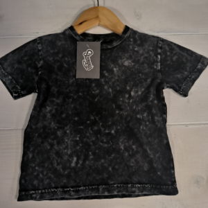 Children's Black Grey, Distressed T-shirt