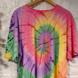 Bright Rainbow Adult Tie Dye Tee