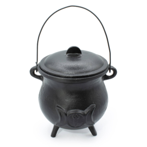 Cast Iron Cauldron with Triple Moon 23x18cm