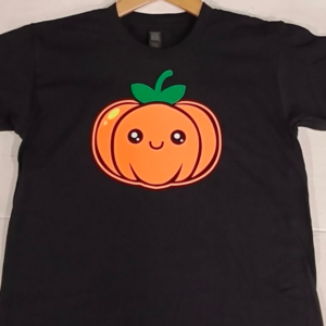 Kids Cute Pumpkin Glow In The Dark T-shirt